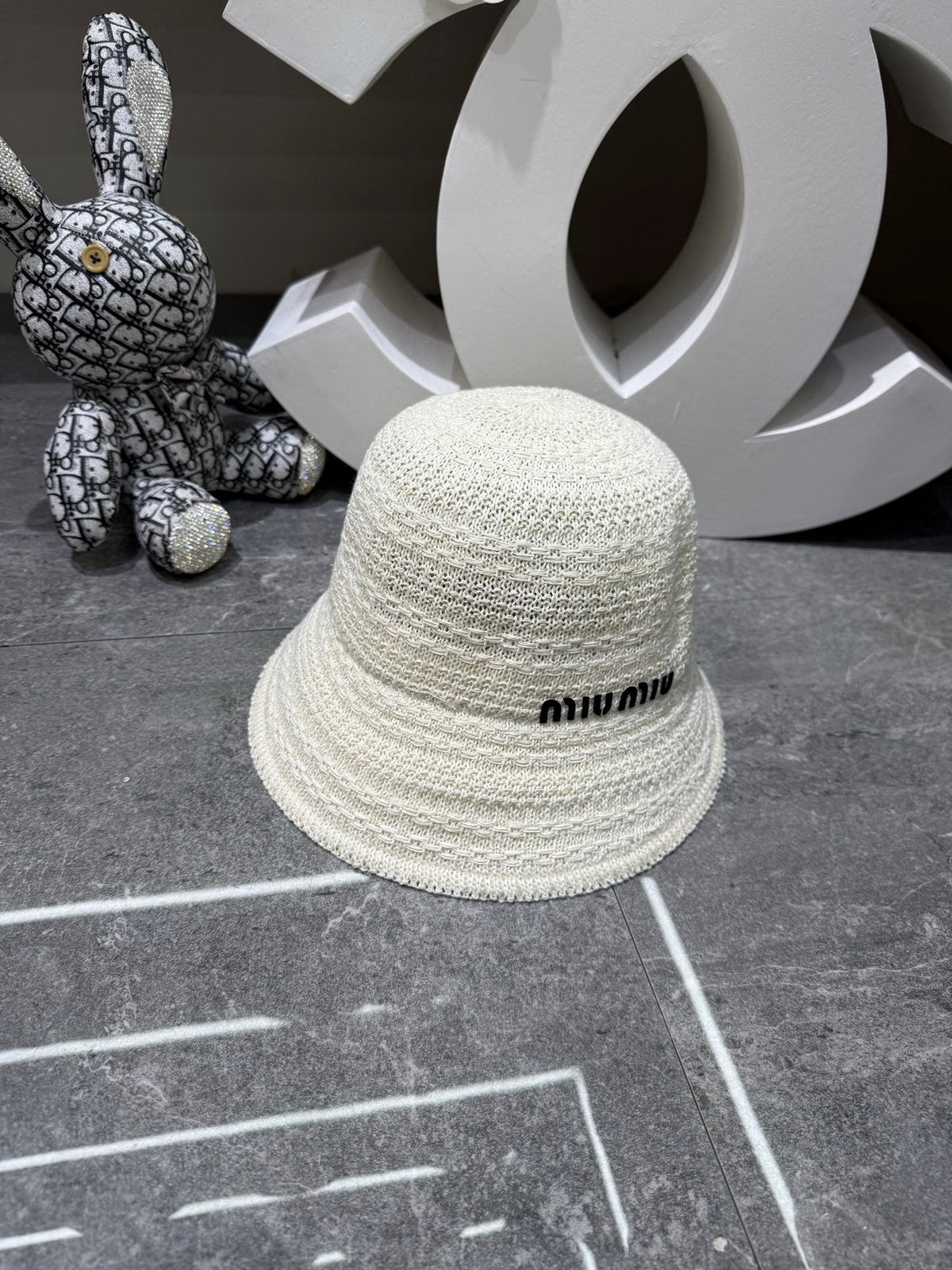 Miu Miu Knitted Bucket Hat